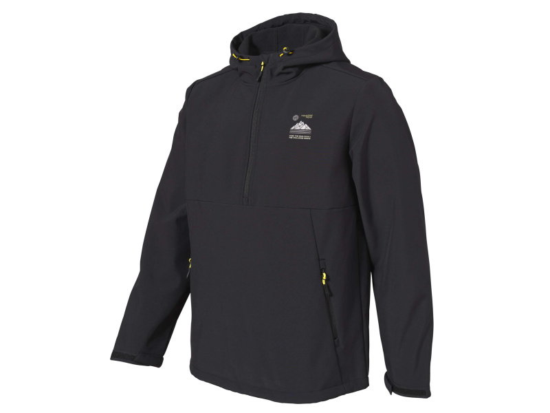 Crivit Pánská softshellová bunda Halfzip (černá, L (52/54))