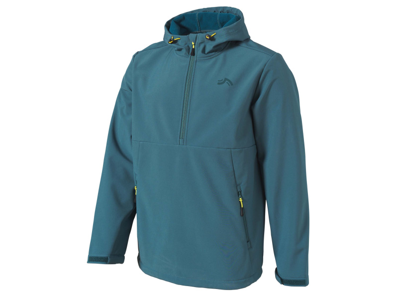 Crivit Pánská softshellová bunda Halfzip (zelená, S (44/46))