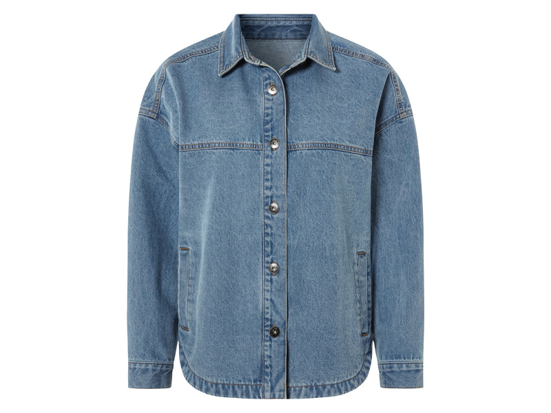 esmara® Dámská džínová bunda (modrá, 48 (pravidelná délka))