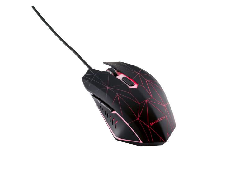 Silvercrest® Ergonomická podložka pod myš / Kabelová herní myš (herní drátová myš k počítači)