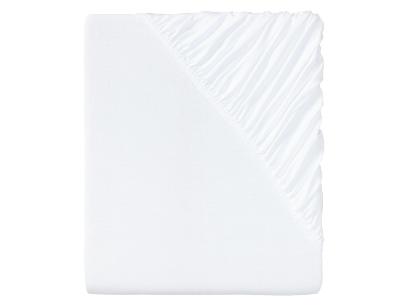 Livarno home Žerzejové napínací prostěradlo, 180-200 x 200 cm (bílá)