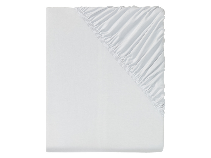Livarno home Žerzejové napínací prostěradlo, 140-160 x 200 cm (světle šedá)