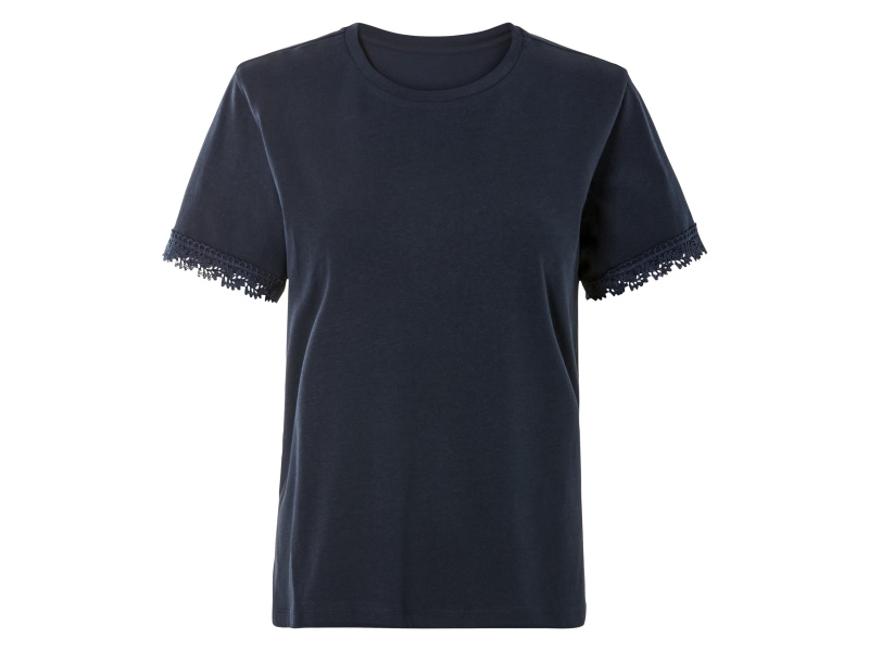esmara® Dámské triko s BIO bavlnou (navy modrá, S(36/38))