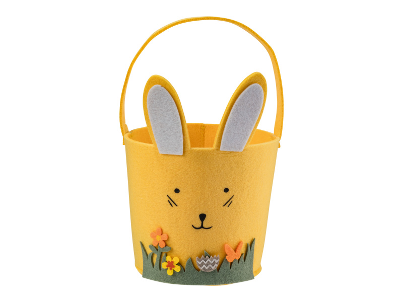 Livarno home Velikonoční plstěný košík, Ø 16 cm (uši nahoru)