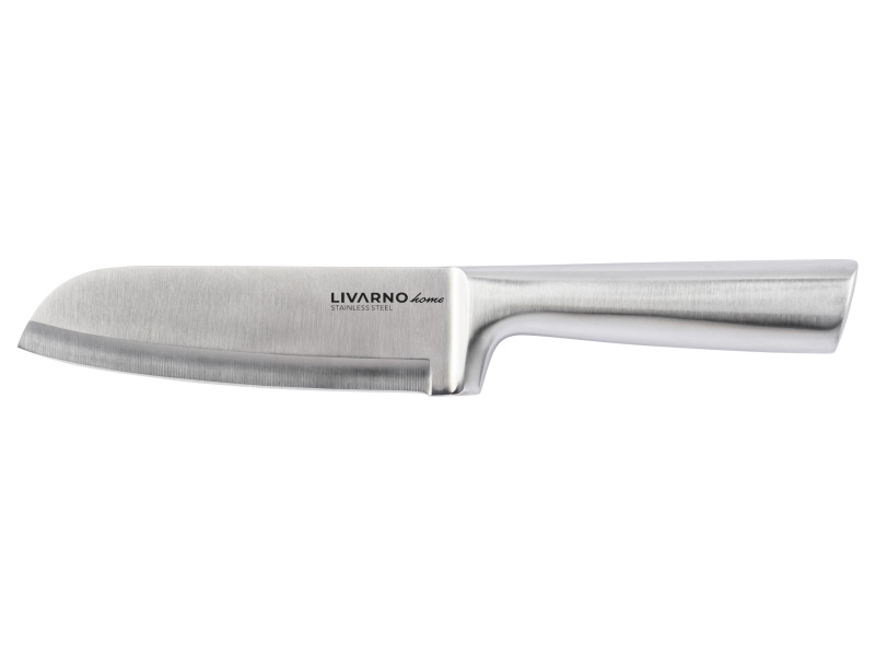 Livarno home Kuchyňský nůž / Sada kuchyňských nožů (Santoku nůž s nerezovou rukojetí)