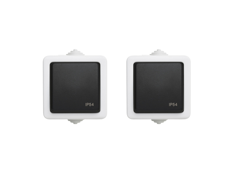 Parkside® Zásuvka / Vypínač do vlhkých prostor, Ip54 (vypínač, 2 kusy)