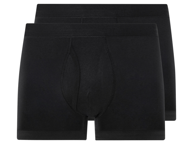Livergy® Pánské boxerky, 2 kusy (4/S, černá)