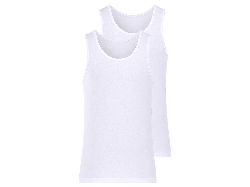 Livergy® Pánský nátělník s BIO bavlnou, 2 kusy (8/Xxl)