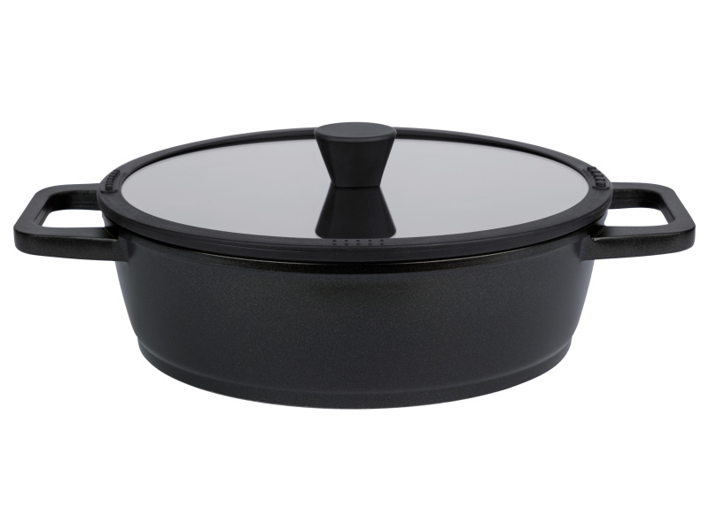 Livarno home Hliníková servírovací pánev, Ø 28 cm (černá)