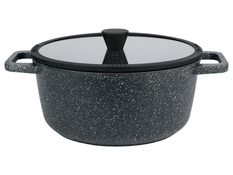 Livarno home Hliníkový Hrnec, Ø 28 cm, 6l, Ilag® (granitová)