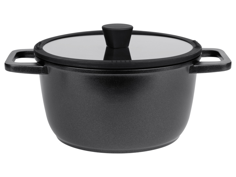 Livarno home Hliníkový hrnec, Ø 24 cm, 4l, Ilag® (černá)