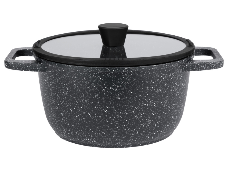 Livarno home Hliníkový hrnec, Ø 24 cm, 4l, Ilag® (granitová)