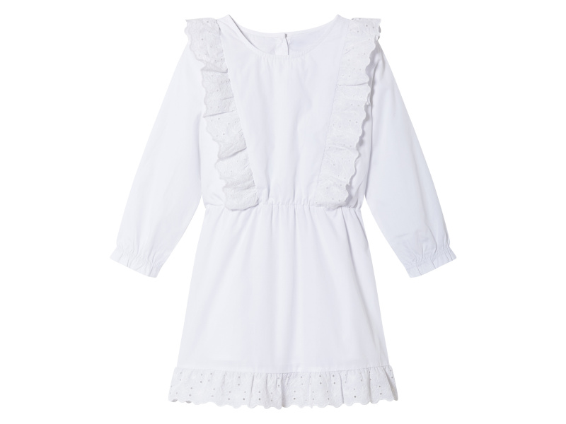 lupilu® Dívčí šaty (bílá, 128)