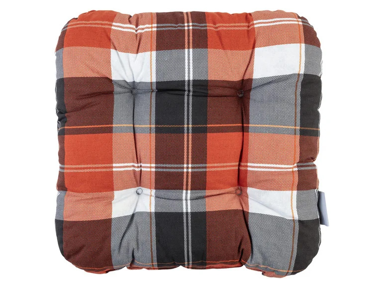 Livarno home Podsedák na židli s pěnovou výplní (cihlová)