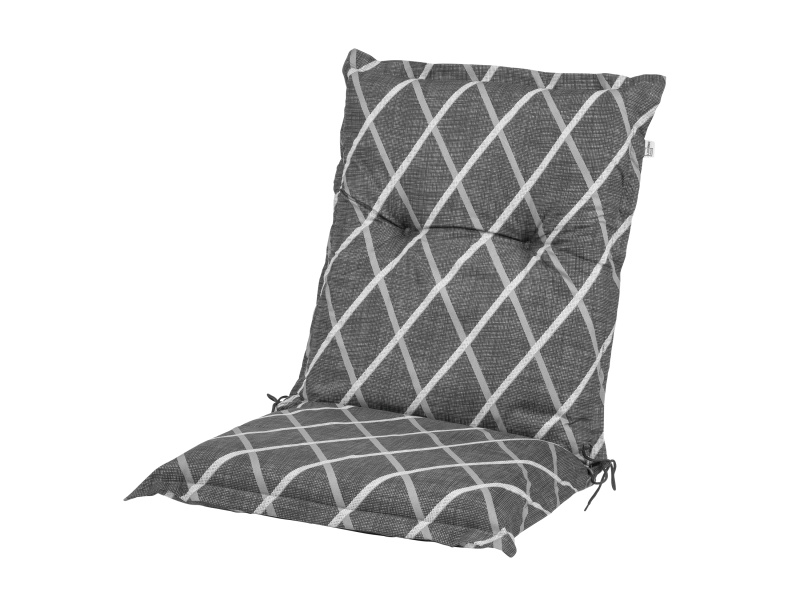 Livarno home Potah na židli Valencia/Miami, 100 x 50 x 8 cm (pruhy/antracitová)