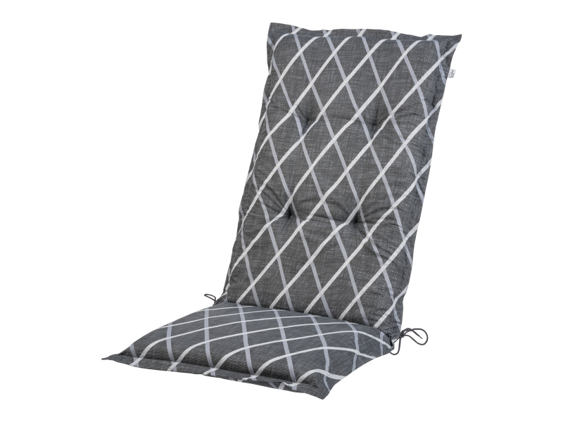 Livarno home Potah na křeslo Valencia/Miami, 120 x 50 x 8 cm (pruhy/antracitová)