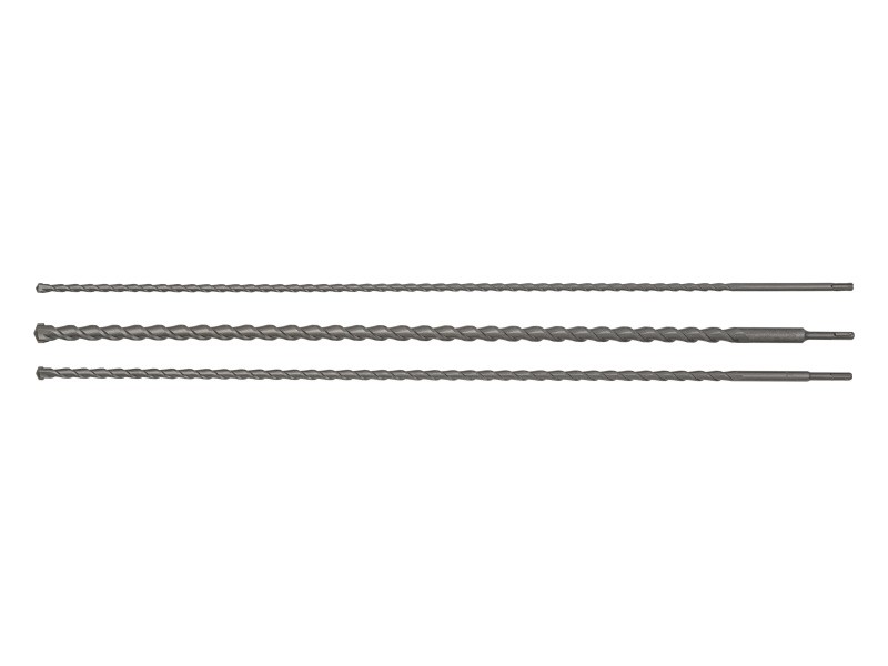 Parkside® Sada vrtáků pro vrtací kladiva Pbhz 2 B2 / Sada sekáčů pro vrtací kladiva / Sada vrtacích korunek (vrták do betonu dlouhý 3 ks)