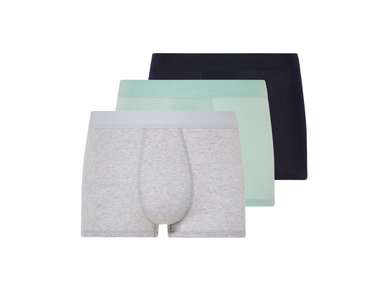 Livergy® Pánské boxerky, 3 kusy (navy modrá / mintová / šedá, 6/L)