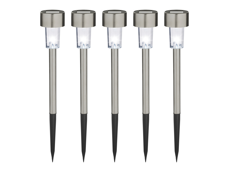 Livarno home Solární LED svítidlo, 5dílná sada