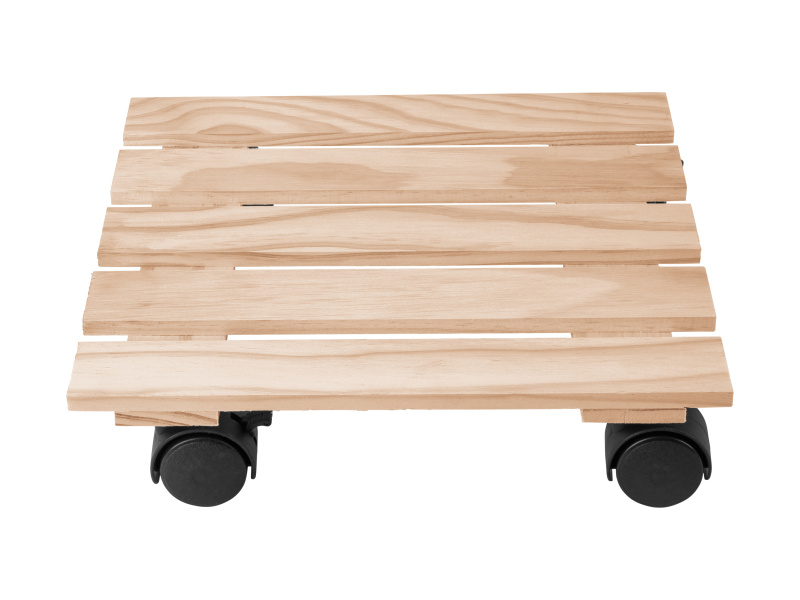 Parkside® Podstavec pod květináč s kolečky (přírodní)