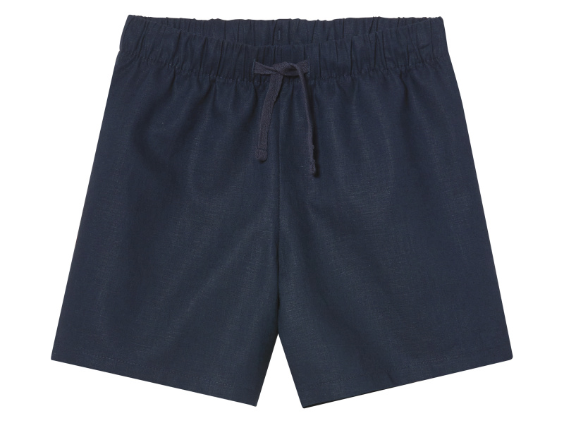 lupilu® Chlapecké lněné kraťasy (navy modrá, 134/140)