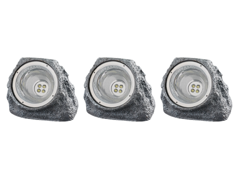 Livarno home Sada solárních LED svítidel, 3dílná/6dílná (3dílná sada/šedá)
