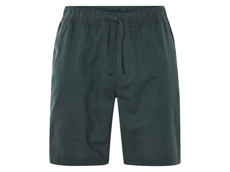 Livergy® Pánské bermudy s podílem lnu (tmavě zelená, XXL (60/62))