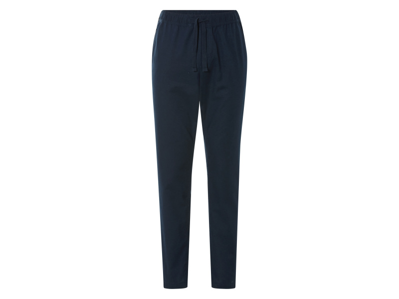 Livergy® Pánské kalhoty "Straight Fit" s podílem lnu (navy modrá, XXL (60/62))