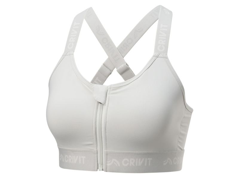 Crivit Dámská sportovní podprsenka, High Level (šedá, M(40/42))