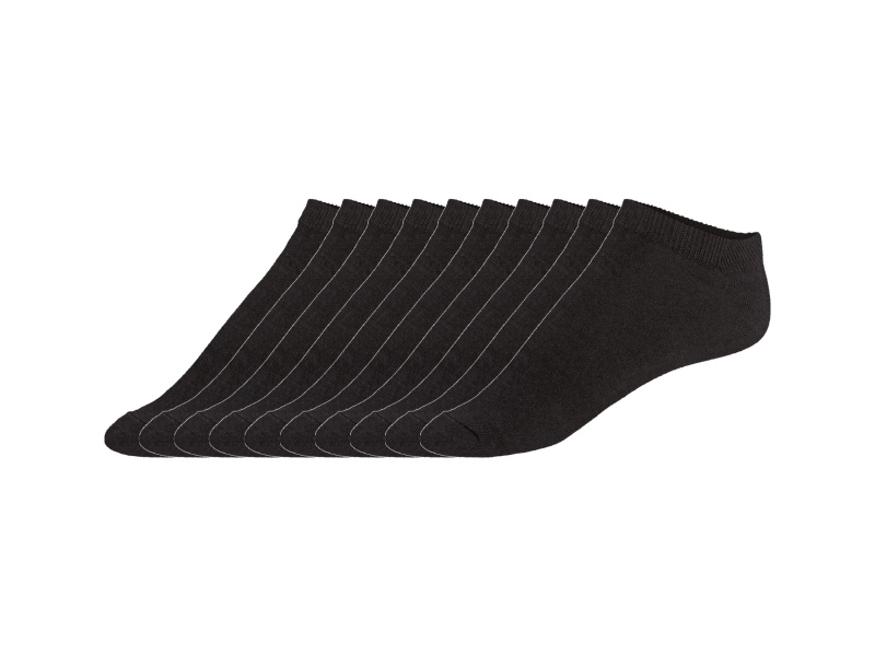Livergy® Pánské nízké ponožky, 10 párů (černá, 39-42)