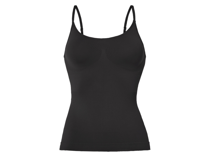 esmara® Dámský bezešvý tvarující top (černá, XL (48/50))