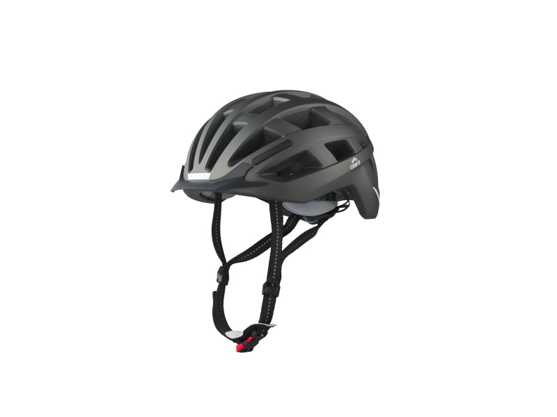 Crivit Dámská / Pánská cyklistická helma s koncovým světlem (antracitová, M/L)
