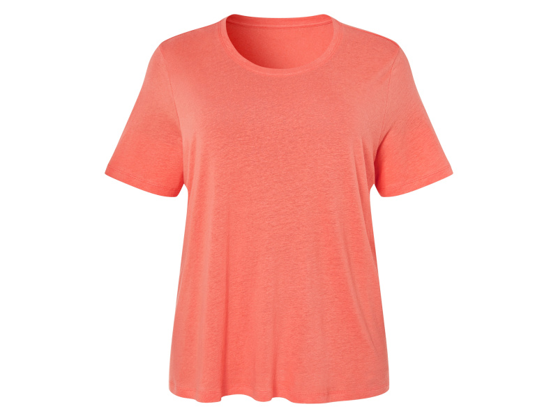 esmara® Dámské lněné triko XXL (korálová, 3Xl(56/58))