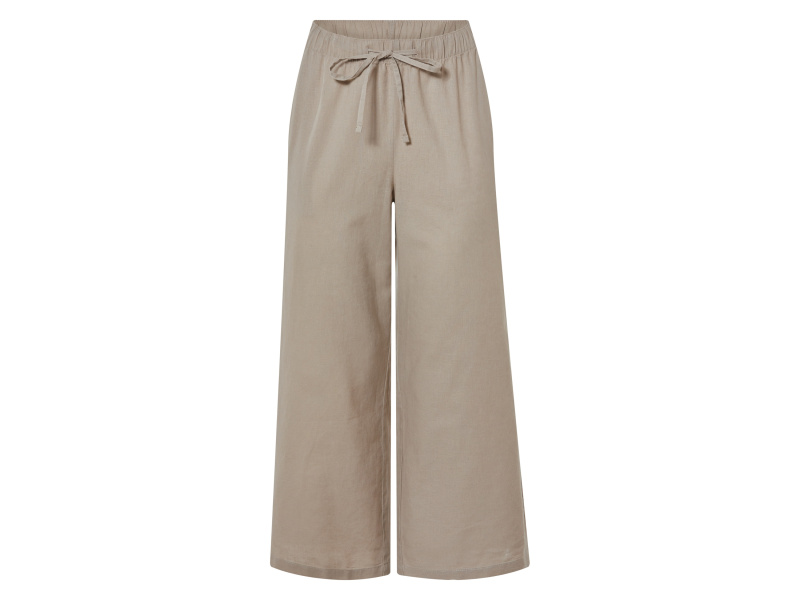 esmara® Dámské lněné kalhoty XXL (taupe, 50)