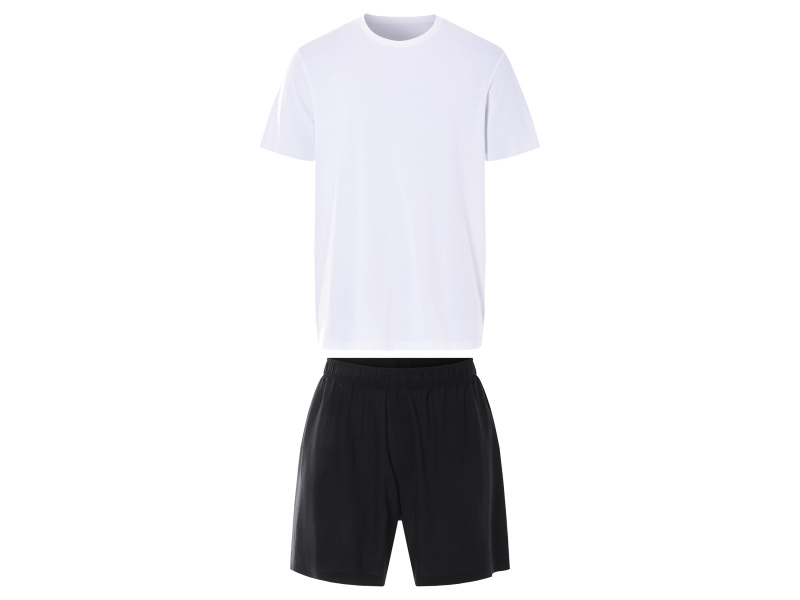 Livergy® Pánské pyžamo (bílá/černá, M (48/50))