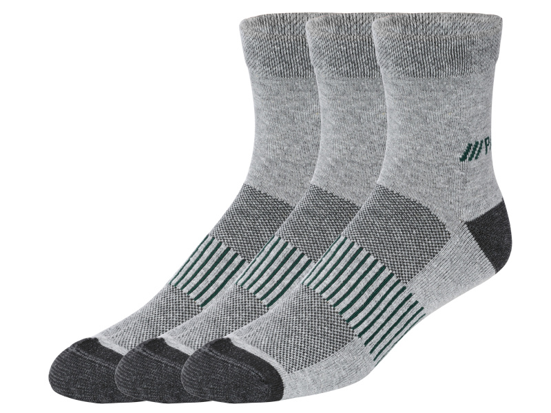 Parkside® Pánské pracovní ponožky, 3 páry (šedá, 39/42)