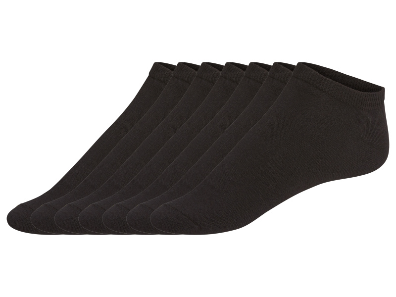 Livergy® Pánské nízké ponožky, 7 párů (černá, 43-46)