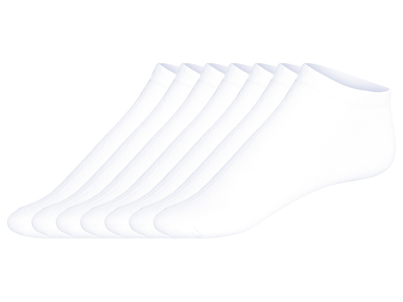 Livergy® Pánské nízké ponožky, 7 párů (bílá, 43-46)