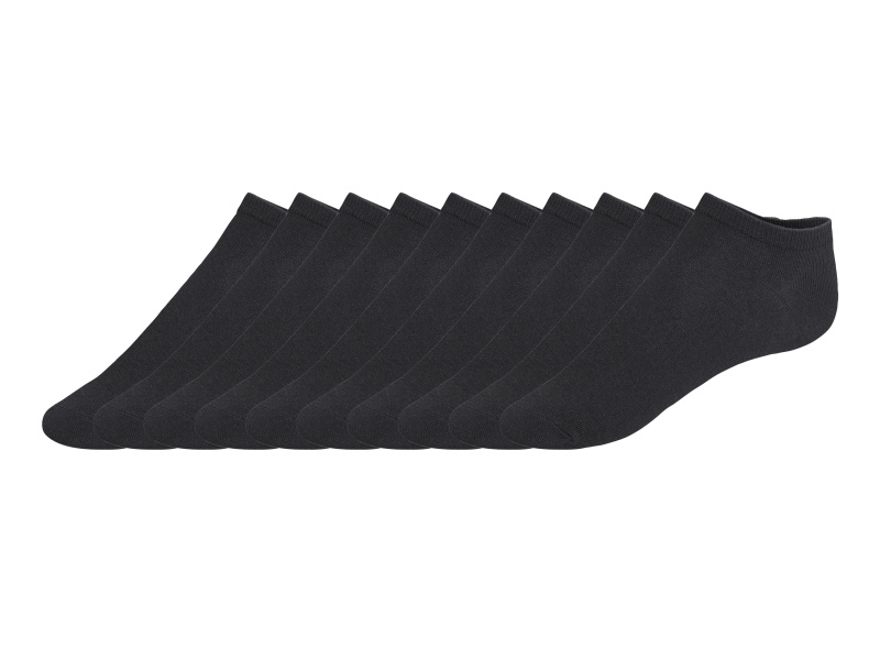 Livergy® Pánské nízké ponožky, 10 párů (černá, 43-46)