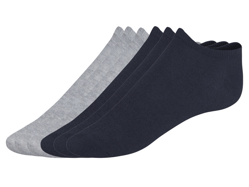 Livergy® Pánské nízké ponožky, 6 párů (šedá / navy modrá, 43-46)