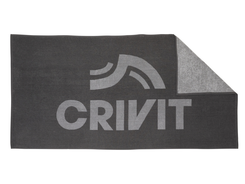 Crivit Plážová osuška, 90 x 180 cm (šedá)