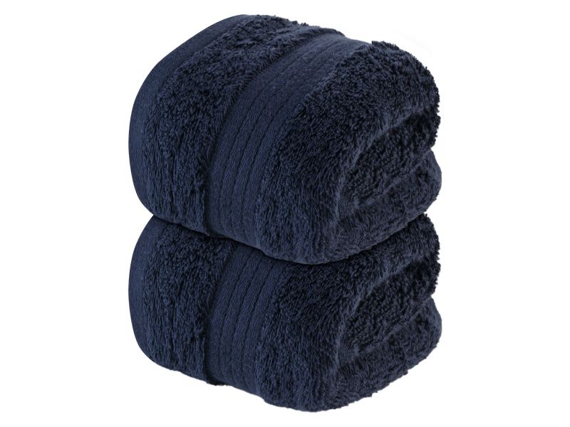 Livarno home Froté ručník pro hosty, 30 x 50 cm, 500 g/m2, 2 kusy (modrá)
