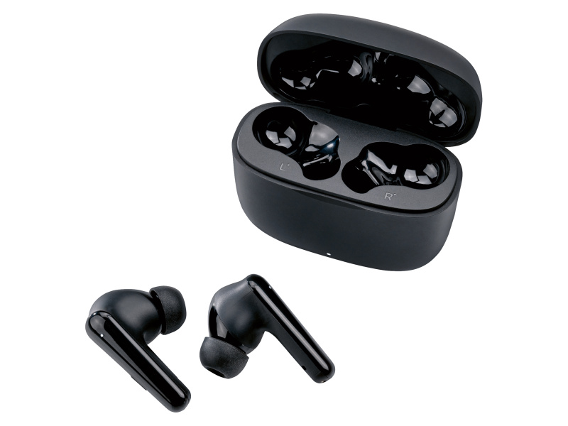 Tronic® Bezdrátová sluchátka do uší s Bluetooth® In-Ear TWS ANC (černá)