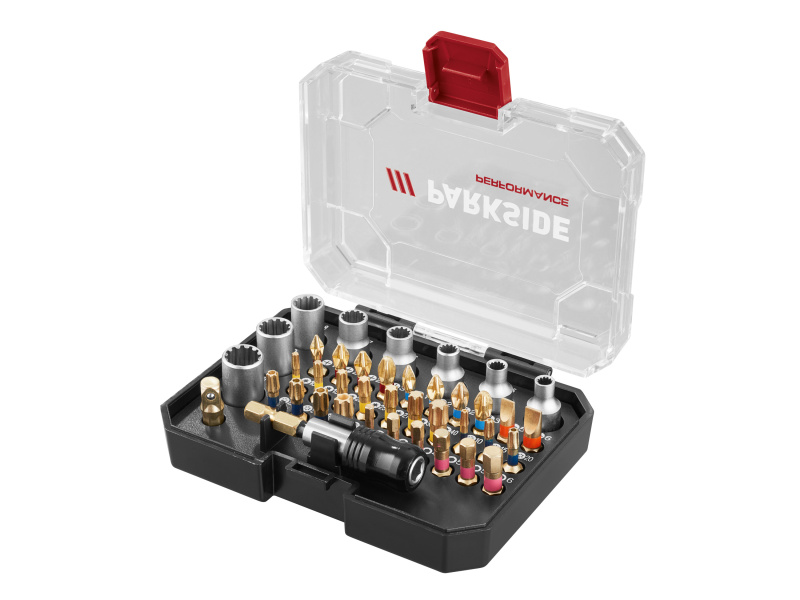 Parkside Performance® Sada torzních bitů a nástrčných klíčů Pbsp 2 D4 (sada nástrčných klíčů, 40dílná)