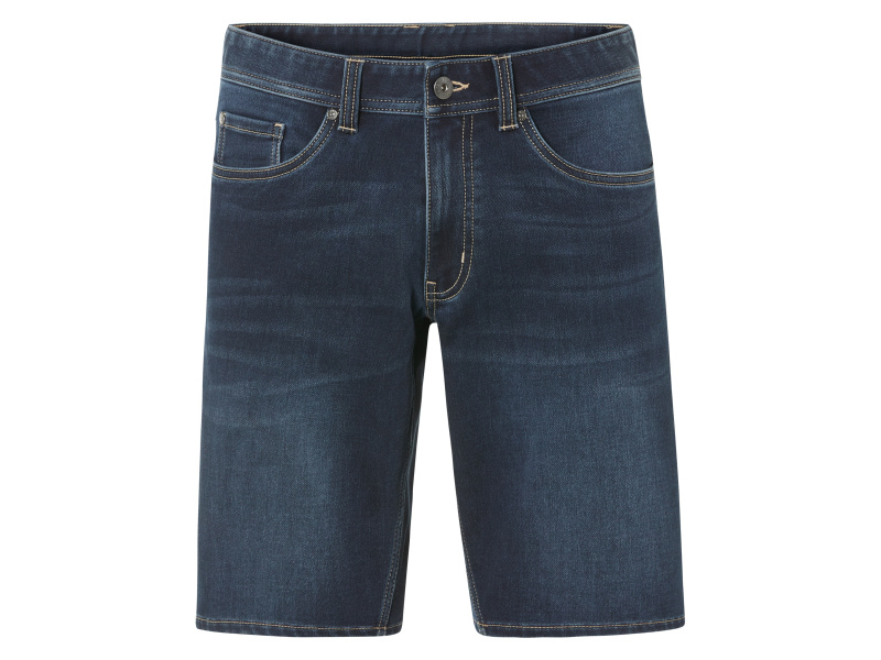 Livergy® Pánské džínové bermudy „Sweat Denim“ (tmavě modrá, 56)