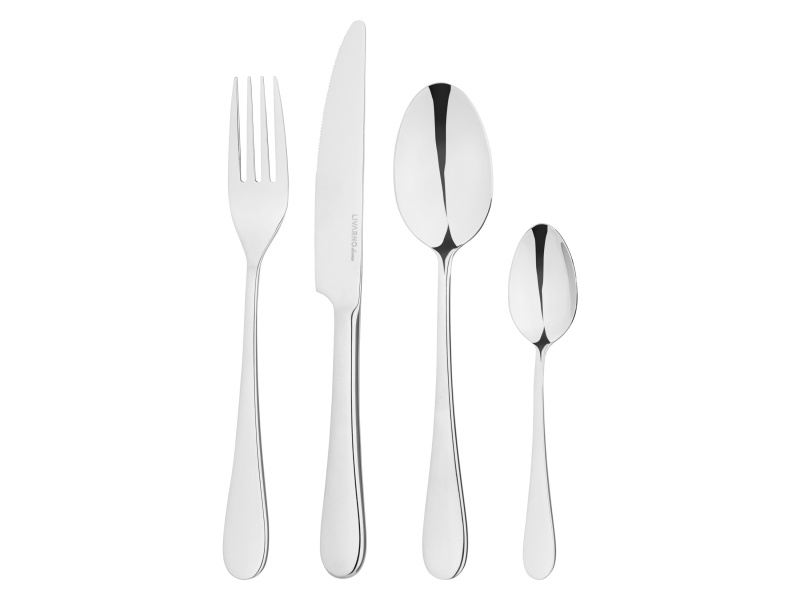 Livarno home Sada příborů z nerezové oceli, 24dílná (klasické)