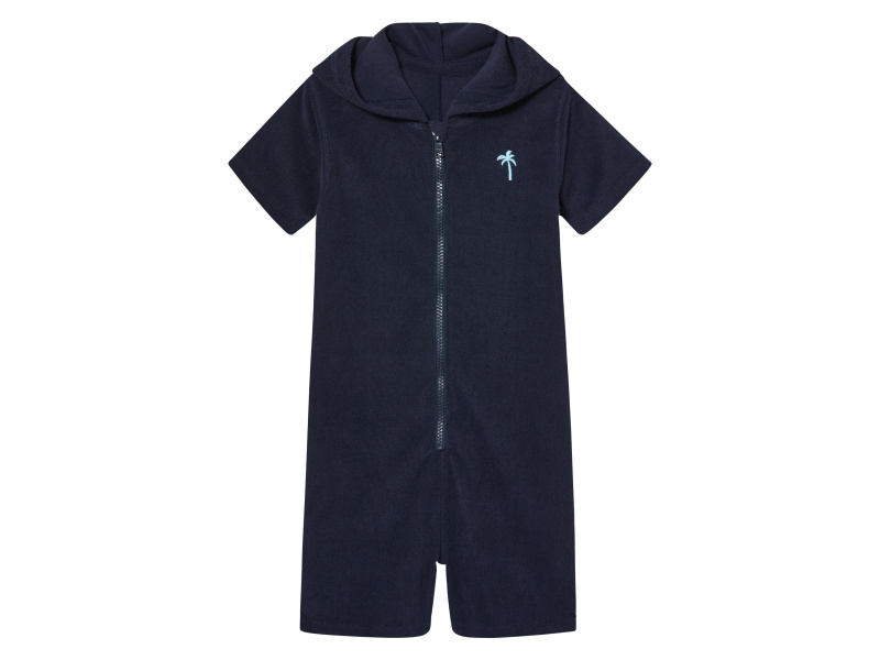 lupilu® Dětský froté overal / šaty (navy modrá, 122/128)
