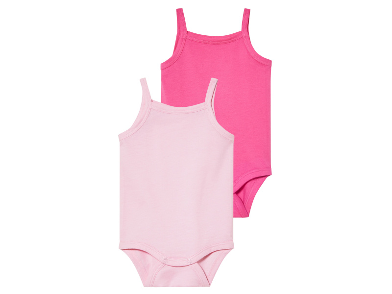lupilu® Dívčí body, 2 kusy (růžová, 50/56)