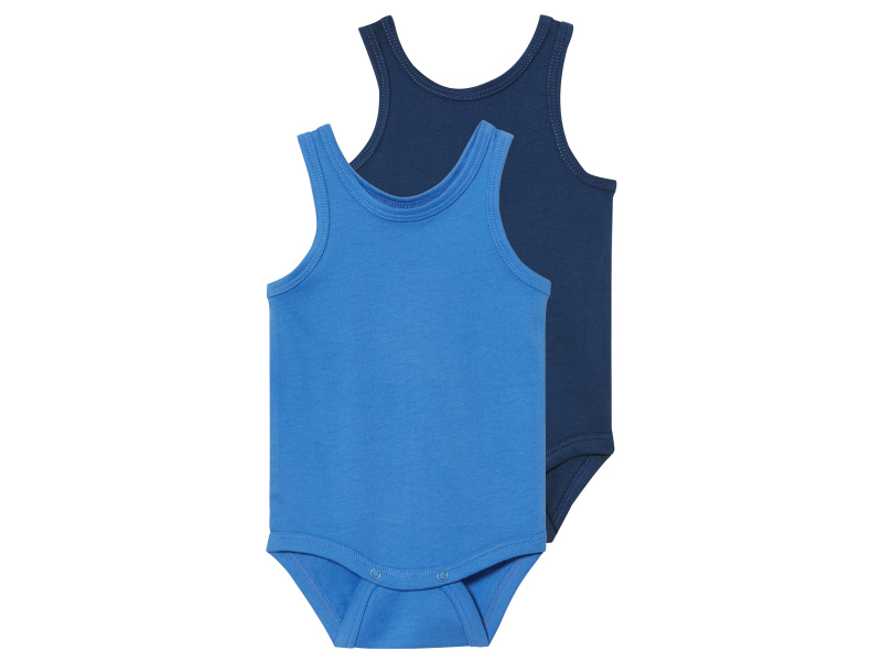 lupilu® Chlapecké body, 2 kusy (navy modrá / modrá, 62/68)