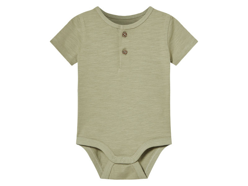 lupilu® Chlapecké body s BIO bavlnou (khaki, 86/92)